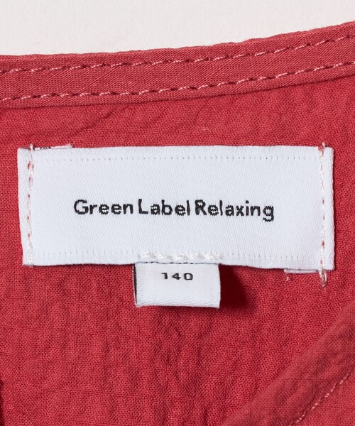 green label relaxing（グリーンレーベルリラクシング）の「カタアキ バルーン ショルダー ブラウス / キッズ 140cm-160cm（シャツ/ブラウス・キッズ・レッド/ブラック・160cm/140cm/150cm）」の11枚目の写真