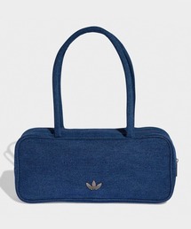 adidas | adidas/アディダス HERI ADICOLOR ELONGATED ロングハンドル エアライナー デニムバッグ スクエア トレフォイルロゴ レディース 2026年夏秋 夏服 秋服(ハンドバッグ)