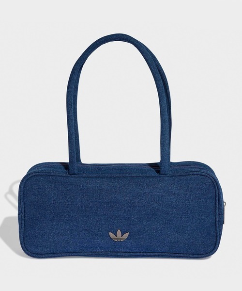 adidas(アディダス)の「adidas/アディダス HERI ADICOLOR ELONGATED ロングハンドル エアライナー デニムバッグ スクエア トレフォイルロゴ レディース 2026年夏秋 夏服 秋服(ハンドバッグ・レディース・ブルー・FREE)」の1枚目の写真