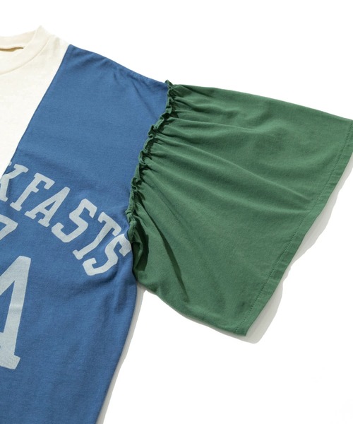 go slow caravan(ゴースローキャラバン)の「Lime.inc/ライム 袖フリル切替TEE(Tシャツ/カットソー・レディース・ブラック/アイボリー・FREE)」の10枚目の写真
