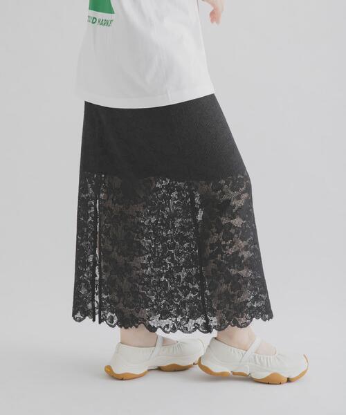 THE GOODLAND MARKET(ザグッドランドマーケット)の「cwtch ORGANIC COTTON LACE SKIRT(スカート・レディース・ブラック/ホワイト・1/2)」の15枚目の写真