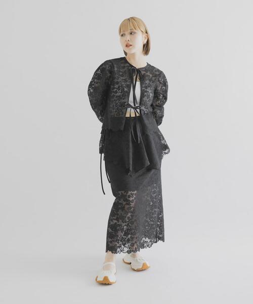 THE GOODLAND MARKET(ザグッドランドマーケット)の「cwtch ORGANIC COTTON LACE SKIRT(スカート・レディース・ブラック/ホワイト・1/2)」の20枚目の写真