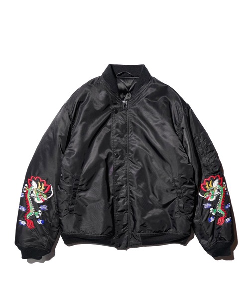 THRIFTY LOOK(スリフティールック)の「THRIFTY LOOK / スリフティールック KOREAN SOUVENIR PADDED JACKET コリアン スーベニア パデッドジャケット(ブルゾン・メンズ・ブラック系その他/ブラック・MEDIUM/LARGE)」の17枚目の写真