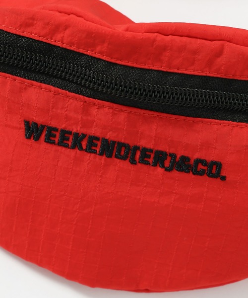 RAGEBLUE（レイジブルー）の「【WEEKEND(ER)&CO./ウィークエンダー】別注ウエストポーチ（ボディバッグ/ウエストポーチ・メンズ・ブラック/オレンジ/グリーン・FREE）」の14枚目の写真