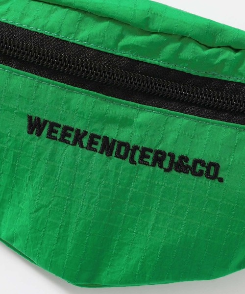 RAGEBLUE（レイジブルー）の「【WEEKEND(ER)&CO./ウィークエンダー】別注ウエストポーチ（ボディバッグ/ウエストポーチ・メンズ・ブラック/オレンジ/グリーン・FREE）」の15枚目の写真