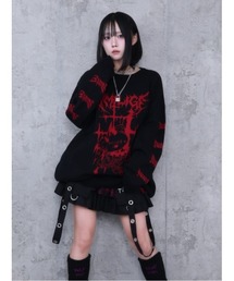 Amilige（アミリージュ）の「Devil Bearジャカードニット（ニット/セーター）」