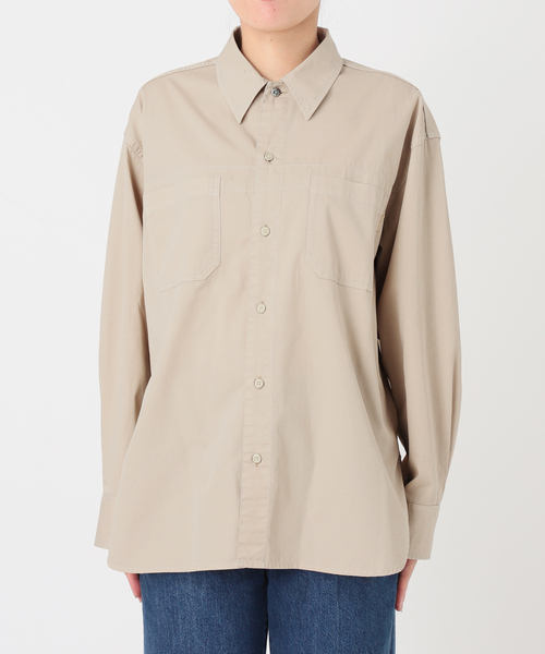 B.C STOCK(ベーセーストック)の「ウォッシャブル / DU JOUR / デュ ジュール JEAN NOMADS SHIRT(シャツ/ブラウス・レディース・ベージュ/ネイビー・FREE)」の20枚目の写真