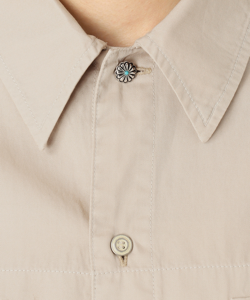 B.C STOCK(ベーセーストック)の「ウォッシャブル / DU JOUR / デュ ジュール JEAN NOMADS SHIRT(シャツ/ブラウス・レディース・ベージュ/ネイビー・FREE)」の22枚目の写真