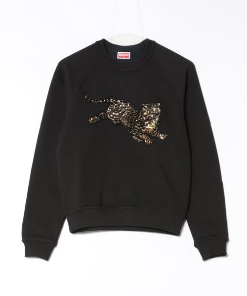 KENZO(ケンゾー)の「KENZO JUMPING TIGER PLACED EMBELLISHED CLASSIC SWEATSHIRT(スウェット・レディース・ブラック系その他5・X-SMALL/SMALL/MEDIUM)」の1枚目の写真