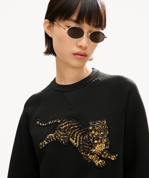 KENZO（ケンゾー）の「KENZO JUMPING TIGER PLACED EMBELLISHED CLASSIC SWEATSHIRT（スウェット・レディース・ブラック系その他5・X-SMALL/SMALL/MEDIUM）」の4枚目の写真