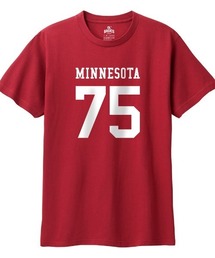 Ol' Basics(オール・ベーシックス) 半袖Tシャツ MINNESOTA ロゴ ナンバリング プリント 5.6オンス トップス カットソー メンズ ユニセックス