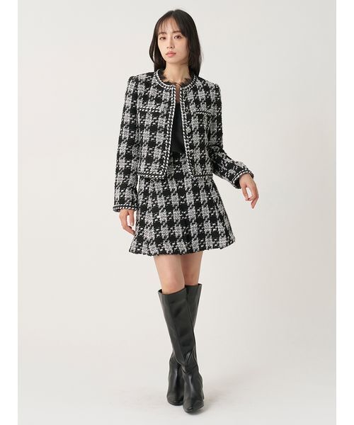 SNIDEL(スナイデル)の「【セットアップ対応】ツイードミニスカショーパン(その他パンツ・レディース・マルチ/ブラック/ホワイト・1/0)」の16枚目の写真