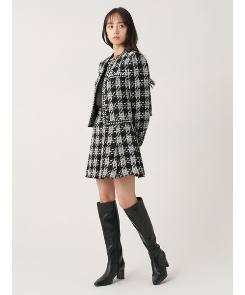 SNIDEL(スナイデル)の「【セットアップ対応】ツイードミニスカショーパン(その他パンツ・レディース・マルチ/ブラック/ホワイト・1/0)」の15枚目の写真