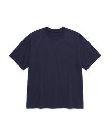 BLANKIT（ブランキット）の「ベーシックソフト無地クルーネックTシャツ（ネイビー）（Tシャツ/カットソー）」