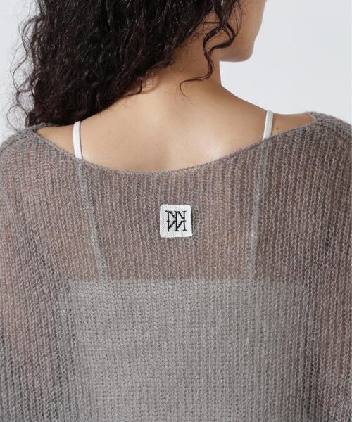 YENN（イエン）の「YENN（イエン）SHEER MOHAIR KNIT PO /Y263-91101（ニット/セーター・レディース・グレー/ホワイト・F）」の10枚目の写真