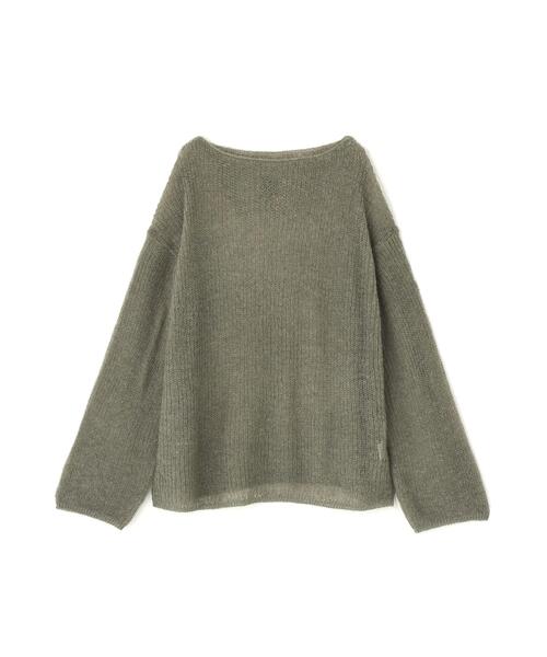 YENN（イエン）の「YENN（イエン）SHEER MOHAIR KNIT PO /Y263-91101（ニット/セーター・レディース・グレー/ホワイト・F）」の11枚目の写真