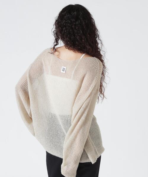YENN（イエン）の「YENN（イエン）SHEER MOHAIR KNIT PO /Y263-91101（ニット/セーター・レディース・グレー/ホワイト・F）」の16枚目の写真