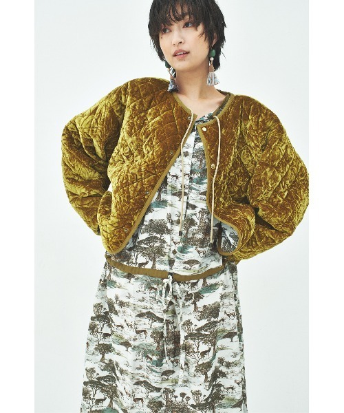 MUUNAA（ムウナ）の「フォレスト・カモシカロングワンピース（ワンピース・レディース・ブラック/グリーン・F）」の19枚目の写真