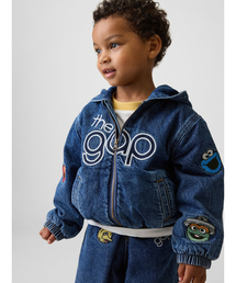 GAP | セサミストリート デニム フード付きジャケット (幼児・ベビー)(その他アウター)