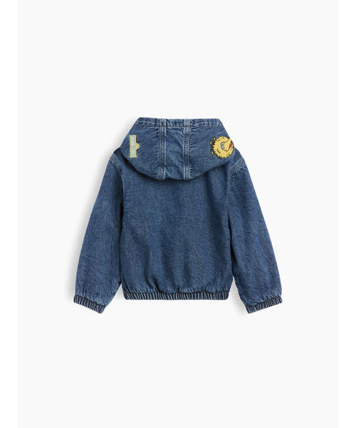 GAP（ギャップ）の「セサミストリート デニム フード付きジャケット (幼児・ベビー)（その他アウター・キッズ・インディゴブルー・110cm/90cm）」の4枚目の写真