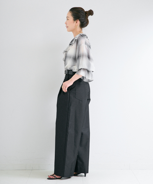 B.C STOCK(ベーセーストック)の「ウォッシャブル / ツイルチノパンツ(チノパンツ・レディース・ブラック/ベージュ・SMALL/MEDIUM)」の19枚目の写真