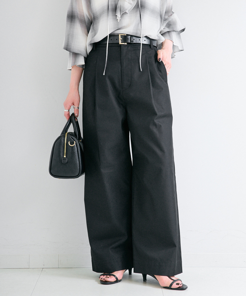 B.C STOCK(ベーセーストック)の「ウォッシャブル / ツイルチノパンツ(チノパンツ・レディース・ブラック/ベージュ・SMALL/MEDIUM)」の21枚目の写真