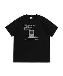 ネットスケープメモリーグラフィック半袖Tシャツ(ブラック)