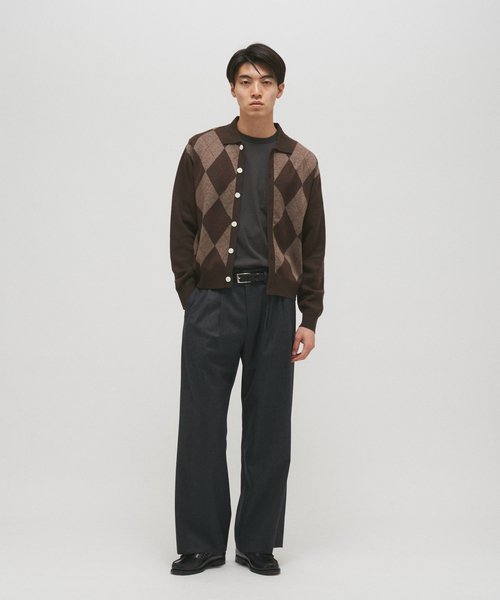 JOURNAL STANDARD(ジャーナルスタンダード)の「レトロ ジャガード カラー ニット カーディガン(カーディガン/ボレロ・メンズ・ブラック/ネイビー/ブラウン・MEDIUM/LARGE)」の13枚目の写真