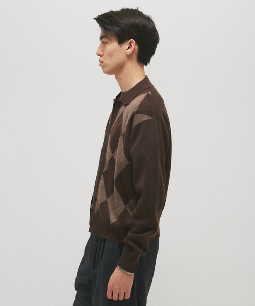 JOURNAL STANDARD(ジャーナルスタンダード)の「レトロ ジャガード カラー ニット カーディガン(カーディガン/ボレロ・メンズ・ブラック/ネイビー/ブラウン・MEDIUM/LARGE)」の17枚目の写真