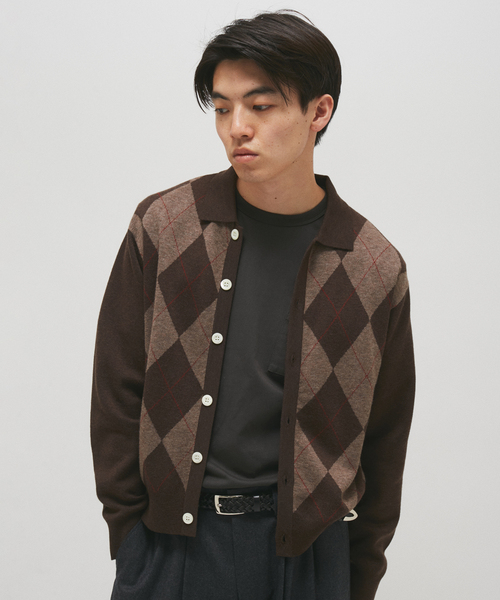 JOURNAL STANDARD(ジャーナルスタンダード)の「レトロ ジャガード カラー ニット カーディガン(カーディガン/ボレロ・メンズ・ブラック/ネイビー/ブラウン・MEDIUM/LARGE)」の20枚目の写真