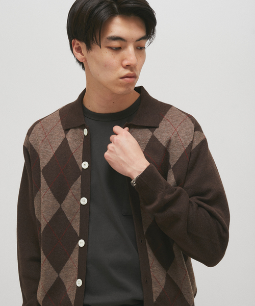 JOURNAL STANDARD(ジャーナルスタンダード)の「レトロ ジャガード カラー ニット カーディガン(カーディガン/ボレロ・メンズ・ブラック/ネイビー/ブラウン・MEDIUM/LARGE)」の21枚目の写真
