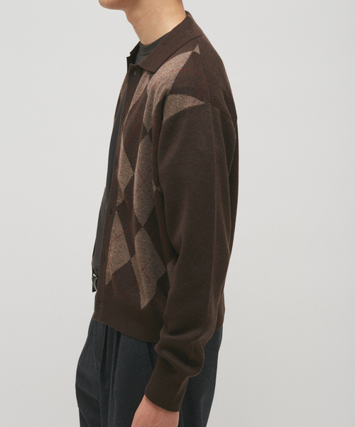 JOURNAL STANDARD(ジャーナルスタンダード)の「レトロ ジャガード カラー ニット カーディガン(カーディガン/ボレロ・メンズ・ブラック/ネイビー/ブラウン・MEDIUM/LARGE)」の22枚目の写真