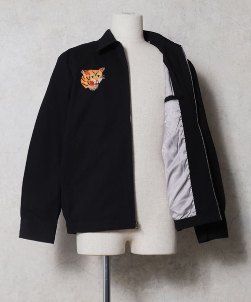 HOUSTON(ヒューストン)の「HOUSTON ヒューストン COTTON VIETNAM JACKET USMC柄 刺繍 コットン ベトナムジャケット / ベトジャン / スーベニアジャケット(ブルゾン・メンズ・ブラック/ブラウン/オフホワイト・M/L/XL)」の7枚目の写真
