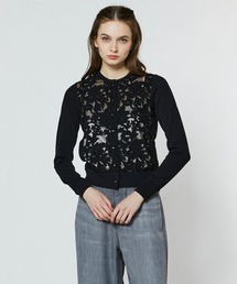 Sov ダブルスタンダード　レースが華やかなピンクのアンサンブル　36 DOUBLE STANDARD CLOTHING｜ダブル スタンダード クロージングの