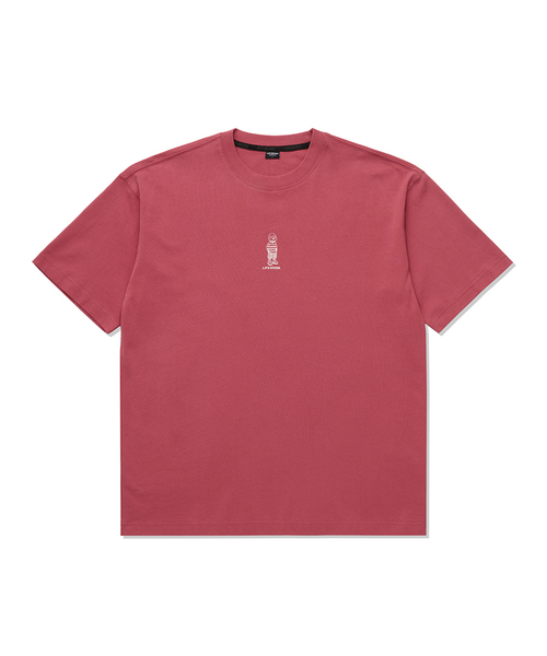 LIFE WORK(ライフワーク)の「企画) ミニビーニーヒップドッグ半袖Tシャツ(Tシャツ/カットソー・メンズ・レッド・SMALL/MEDIUM/LARGE)」の1枚目の写真