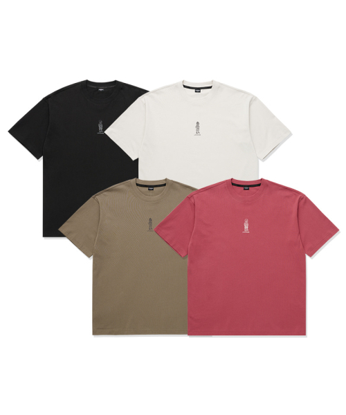 LIFE WORK(ライフワーク)の「企画) ミニビーニーヒップドッグ半袖Tシャツ(Tシャツ/カットソー・メンズ・レッド・SMALL/MEDIUM/LARGE)」の2枚目の写真