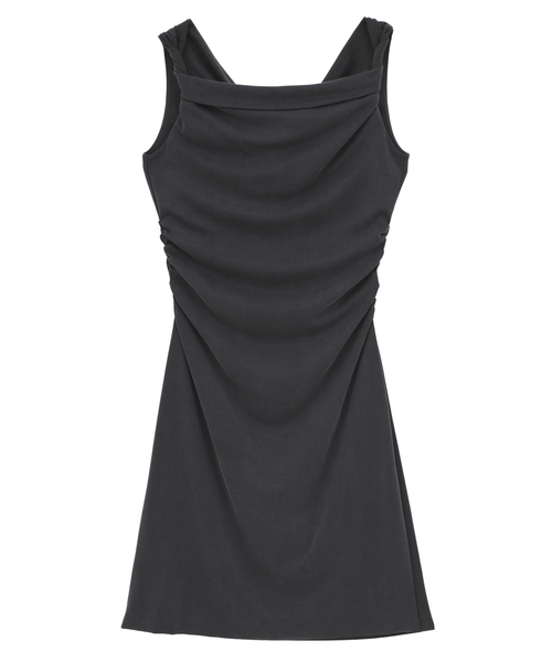 SOFFITTO（ソフィット）の「【SAMSOE SAMSOE/サムソーサムソー】Sasusanna Dress（ワンピース・レディース・ブラック・FREE）」の2枚目の写真