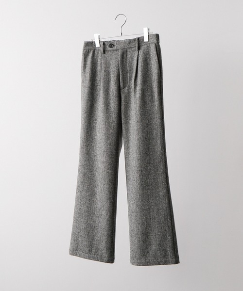 CLEL(クレイル)の「【CLEL】Wool Blend Herringbone Tweed Straight Pants / ウールブレンドヘリンボーンツイード ストレートパンツ【セットアップ対応】(スラックス・メンズ・ベージュ系/グレー系/ブラック系/ブラウン系・XS/L/S/M)」の22枚目の写真