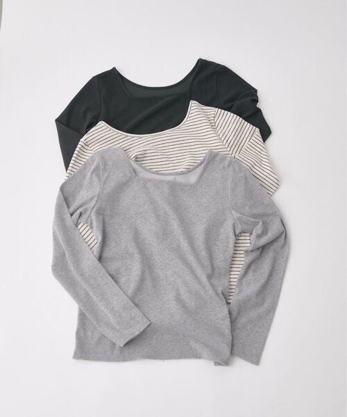 goocy（グーシー）の「前後2WAYネックトップス（Tシャツ/カットソー・レディース・アイボリー/ホワイト系その他/グレー/ブラック/ブラック系その他・FREE）」の5枚目の写真
