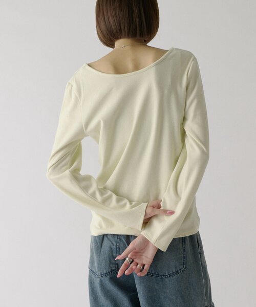 goocy（グーシー）の「前後2WAYネックトップス（Tシャツ/カットソー・レディース・アイボリー/ホワイト系その他/グレー/ブラック/ブラック系その他・FREE）」の10枚目の写真