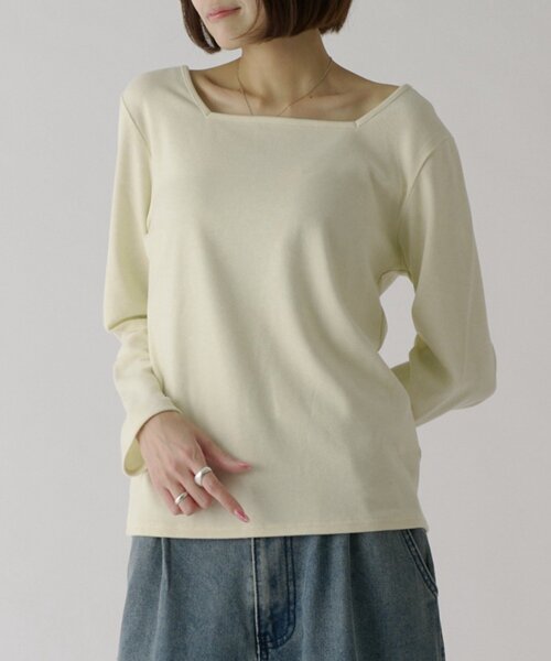 goocy（グーシー）の「前後2WAYネックトップス（Tシャツ/カットソー・レディース・アイボリー/ホワイト系その他/グレー/ブラック/ブラック系その他・FREE）」の12枚目の写真