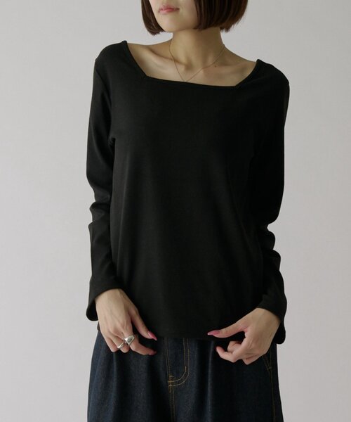 goocy（グーシー）の「前後2WAYネックトップス（Tシャツ/カットソー・レディース・アイボリー/ホワイト系その他/グレー/ブラック/ブラック系その他・FREE）」の14枚目の写真