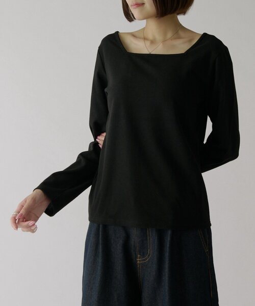 goocy（グーシー）の「前後2WAYネックトップス（Tシャツ/カットソー・レディース・アイボリー/ホワイト系その他/グレー/ブラック/ブラック系その他・FREE）」の15枚目の写真