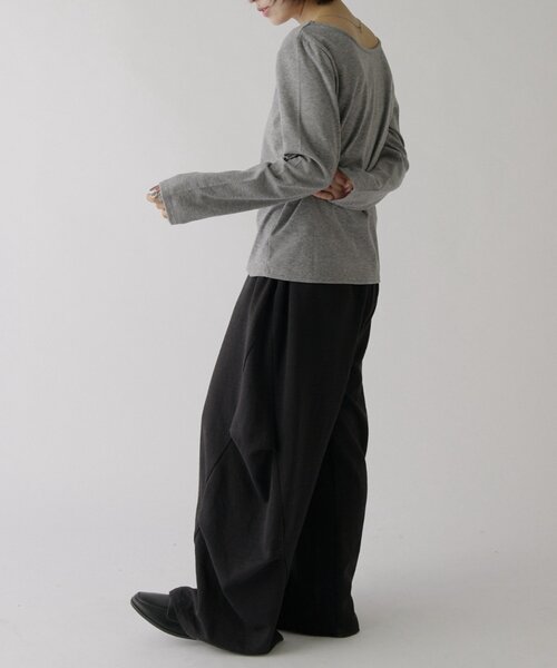 goocy（グーシー）の「前後2WAYネックトップス（Tシャツ/カットソー・レディース・アイボリー/ホワイト系その他/グレー/ブラック/ブラック系その他・FREE）」の22枚目の写真