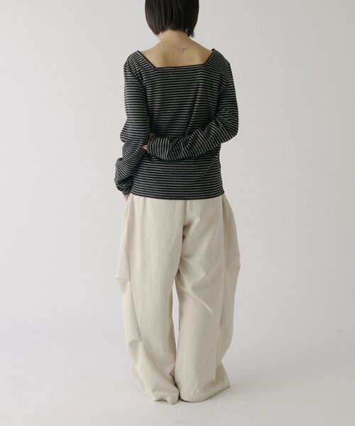 goocy（グーシー）の「前後2WAYネックトップス（Tシャツ/カットソー・レディース・アイボリー/ホワイト系その他/グレー/ブラック/ブラック系その他・FREE）」の6枚目の写真