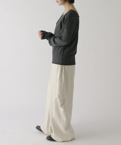 goocy（グーシー）の「前後2WAYネックトップス（Tシャツ/カットソー・レディース・アイボリー/ホワイト系その他/グレー/ブラック/ブラック系その他・FREE）」の7枚目の写真