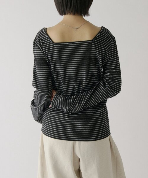 goocy（グーシー）の「前後2WAYネックトップス（Tシャツ/カットソー・レディース・アイボリー/ホワイト系その他/グレー/ブラック/ブラック系その他・FREE）」の8枚目の写真