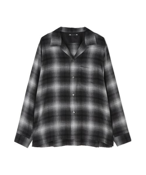 MINEDENIM(マインデニム)の「MINEDENIM(マインデニム) T.Rayon Ombre Open Collar Shirt(シャツ/ブラウス・メンズ・ブラウン/ブラック・2/3/1)」の2枚目の写真
