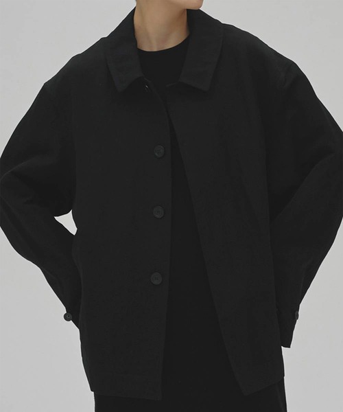 TODAYFUL（トゥデイフル）の「[TODAYFUL/トゥデイフル]Soutiencollar Washed Jacket/ステンカラーウォッシュドジャケット/軽アウター/羽織（その他アウター・レディース・アイボリー/ブラック・36/38）」の7枚目の写真