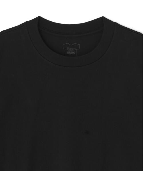 HANES(ヘインズ)の「Hanes/ヘインズ/T-SHIRTS KURO クルーネックTシャツ(Tシャツ/カットソー・レディース・ブラック・S/M/L/XL)」の3枚目の写真
